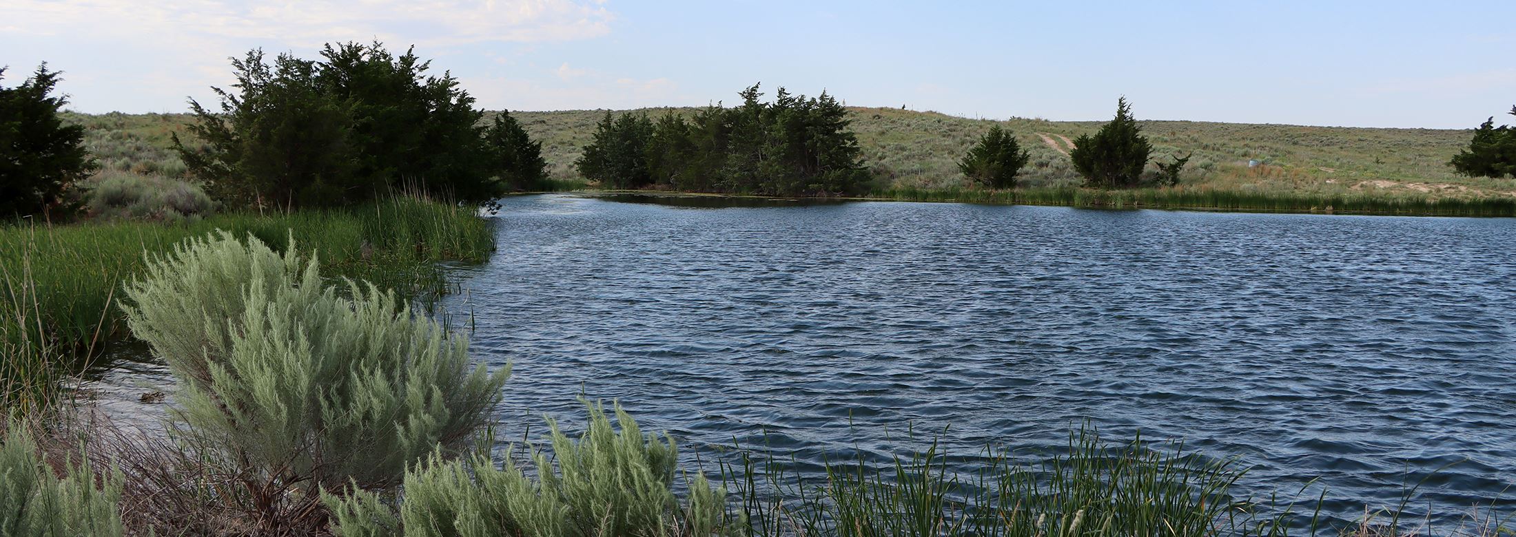 An Arkalon Park fishing pond