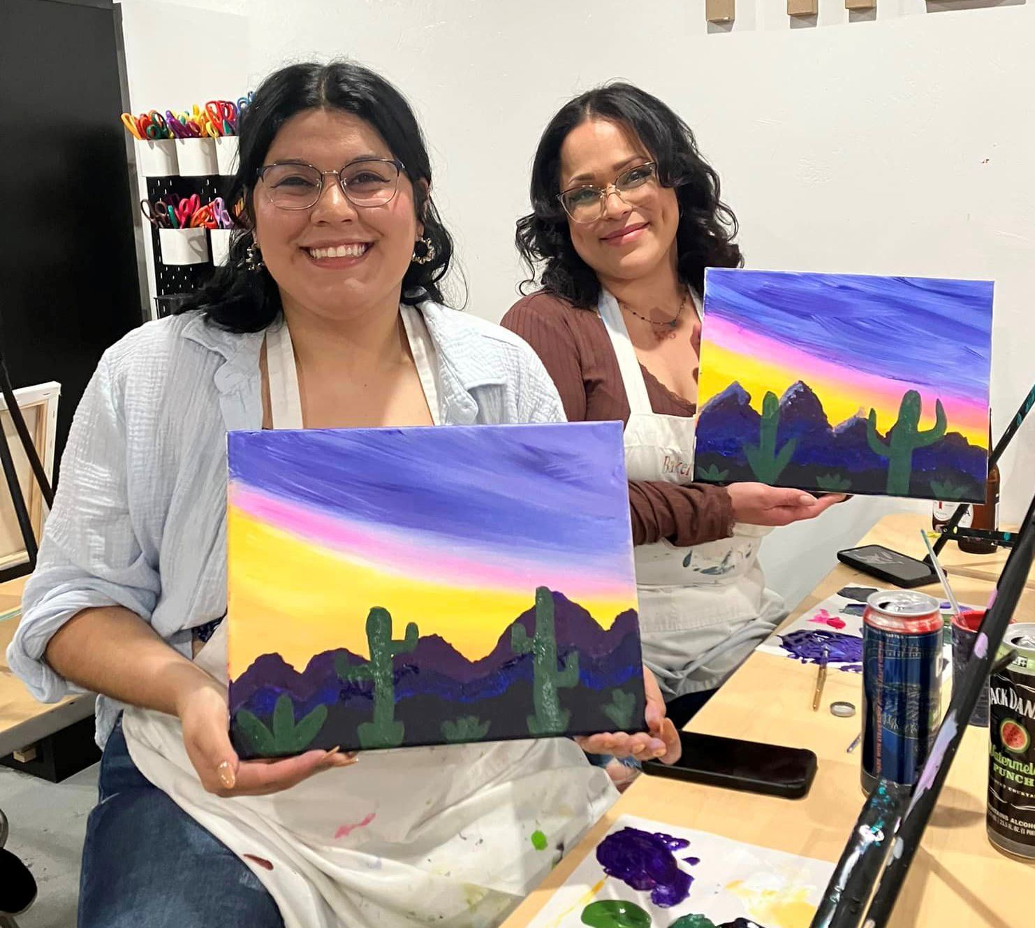 Women at Baker Art Center class