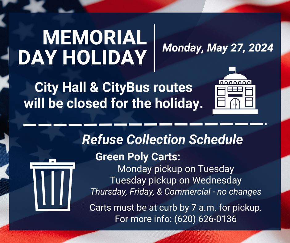 Memorial Day Holiday Schedule