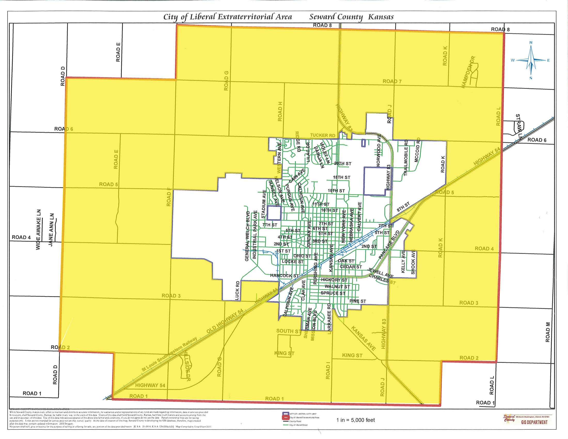 Map of Extraterritorial area
