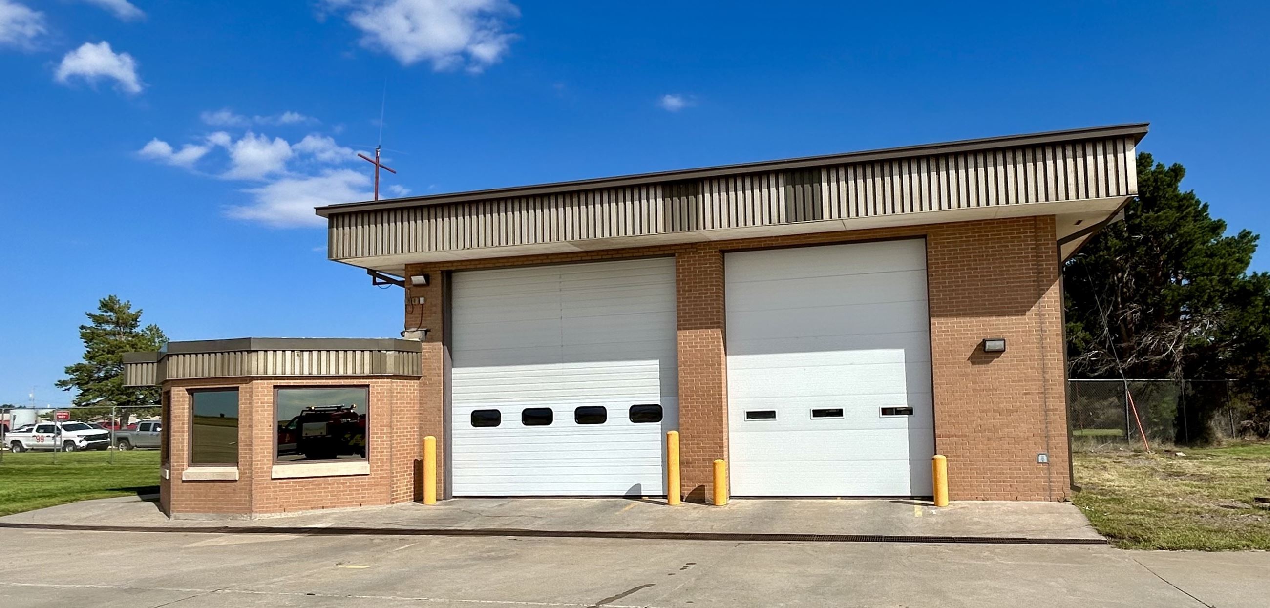 A photo of the fire station at Mid-America Regional Airport.