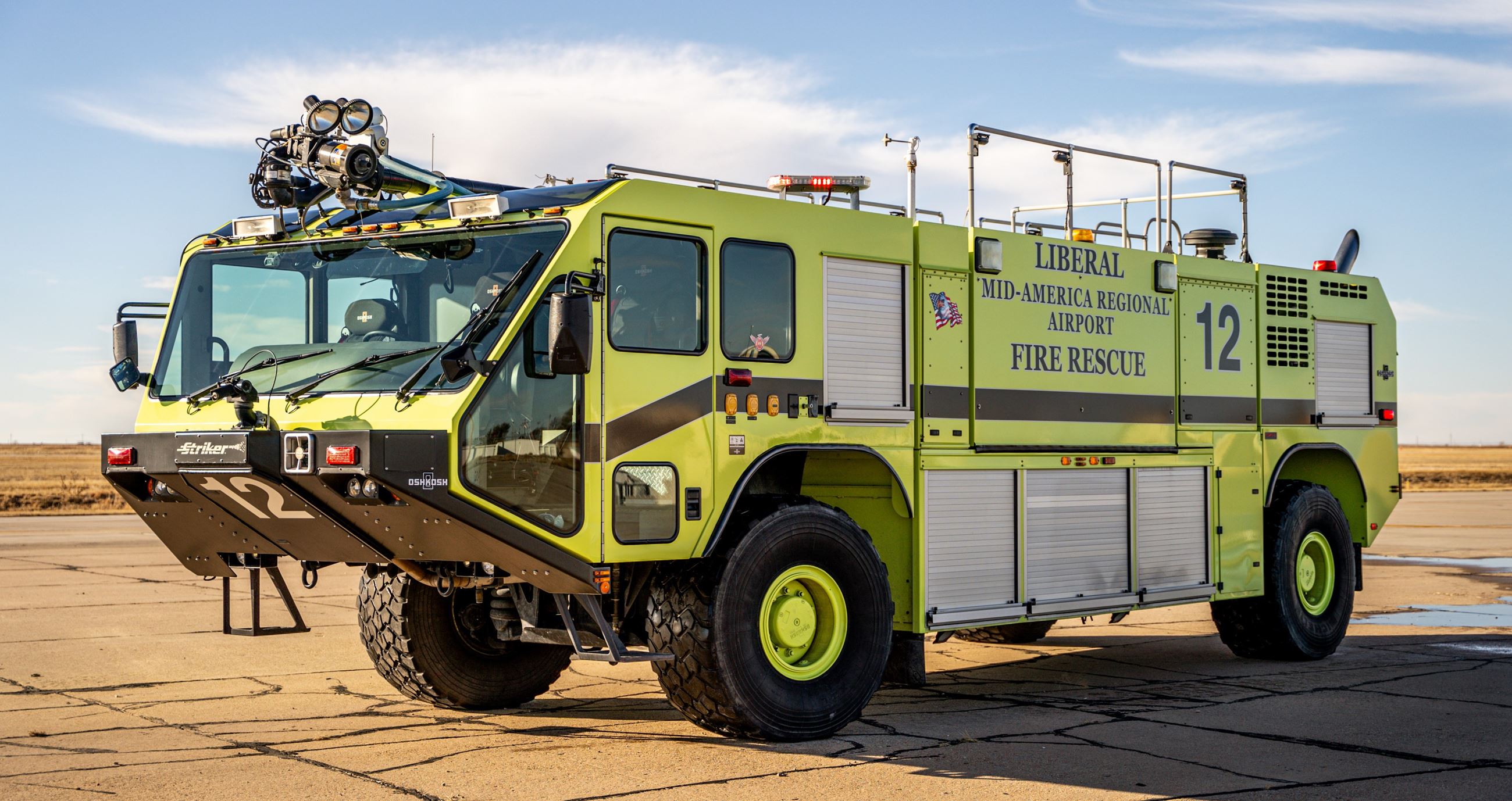 A photo of ARFF Unit 12.