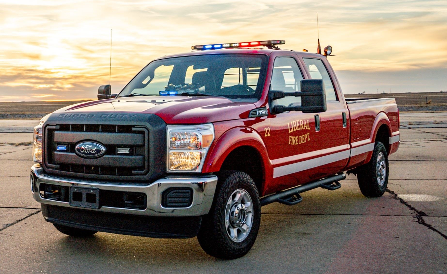 A photo of Fire Unit 22 truck.