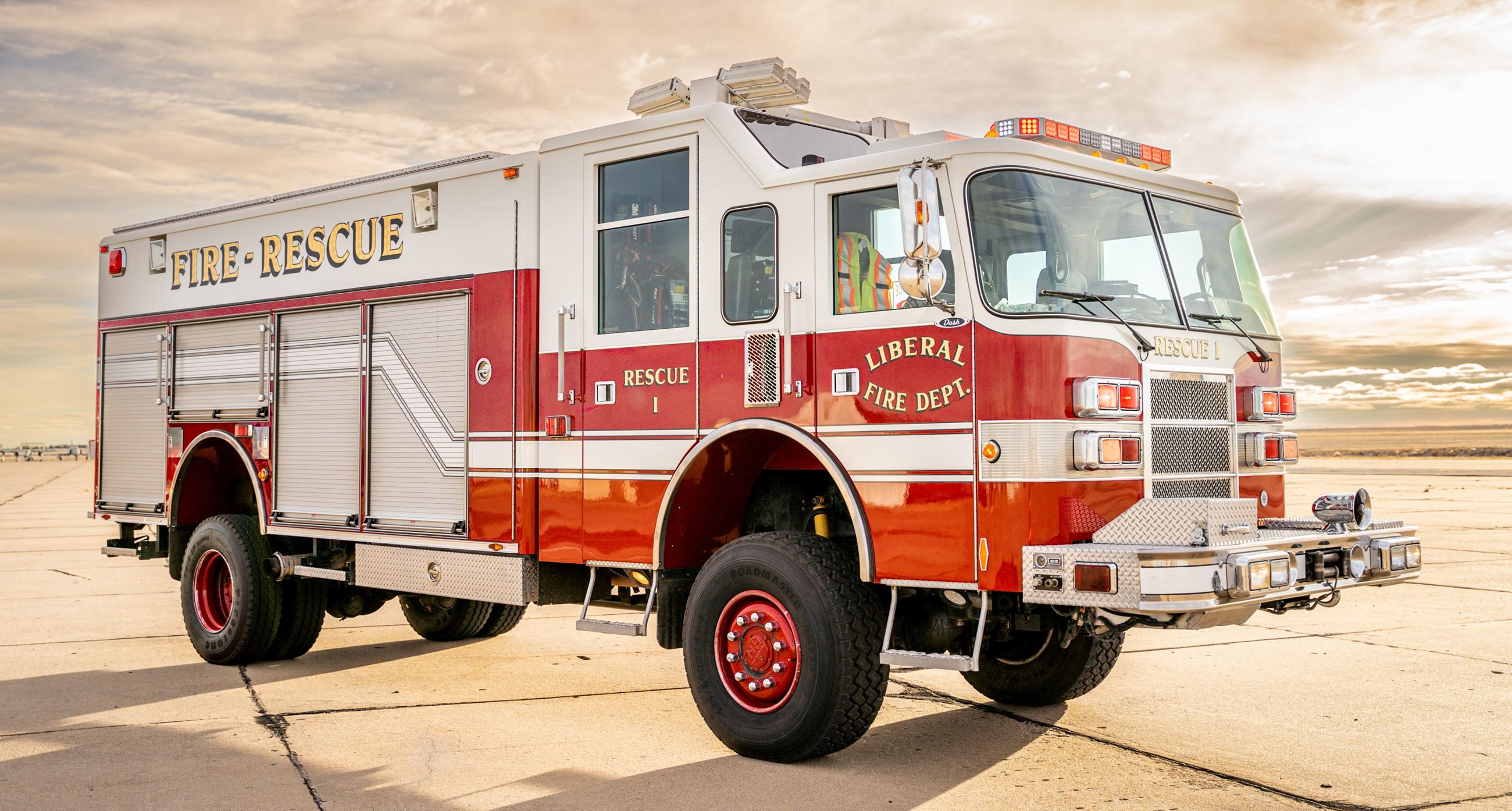 A photo of Rescue 1 truck.